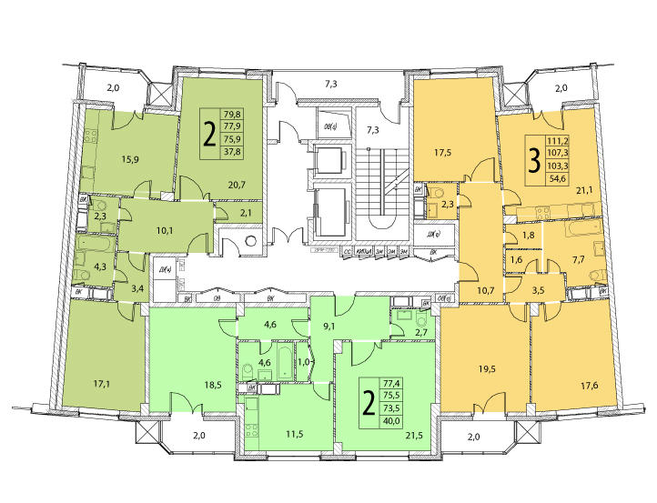 ЖК «Мосфильмовский» Москва г, ЗАО, Раменки, Мосфильмовская ул, 88к1-5 ...