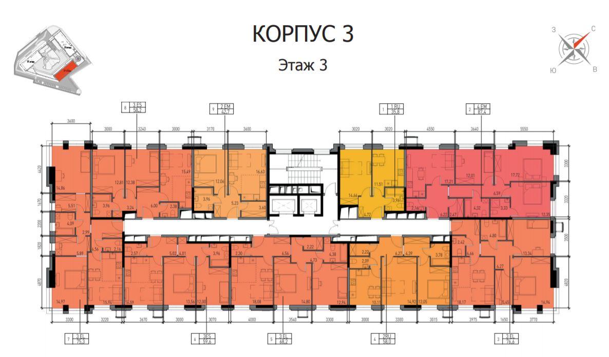 Тринити 2 план корпусов